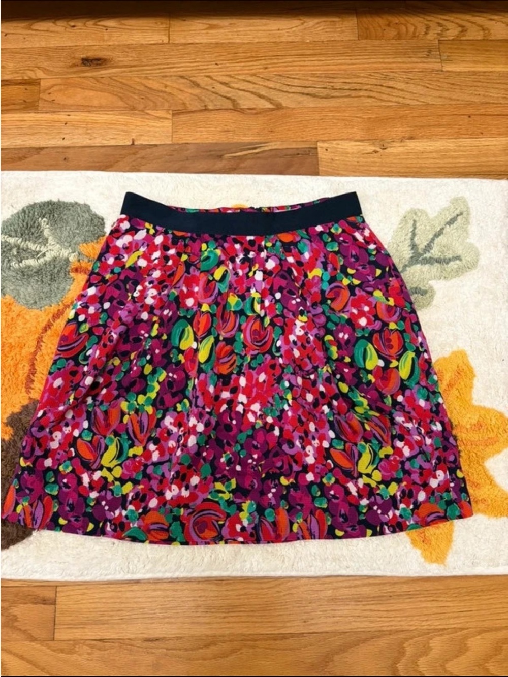 Lilly Pulitzer Multicolor Floral Midi Skirt - Pink, Green, Yellow, Blue